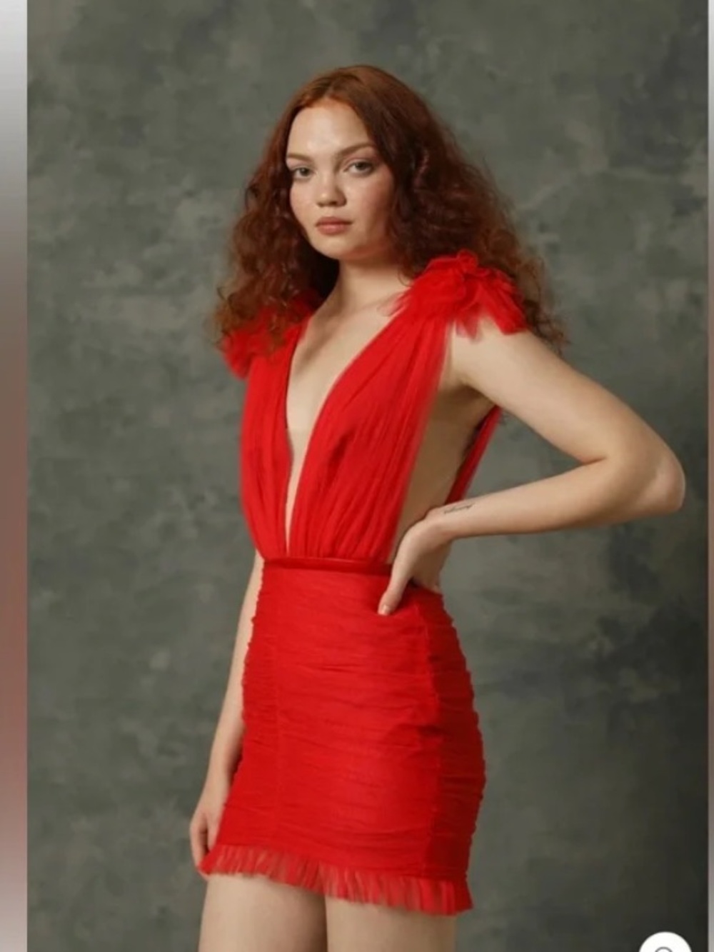 Sau Lee Harlie Tulle Mini Dress
